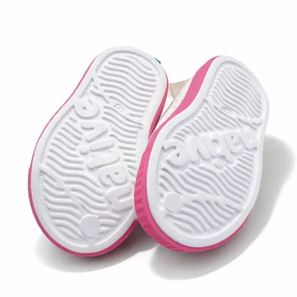 Native Jefferson Toddler Slip-On Water Shoes Shell White/Dazzle Pink C4 Lightwei